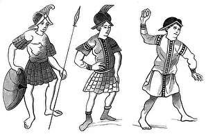 Images Dated 11th January 2008: Soldiers, c14th century (1849)