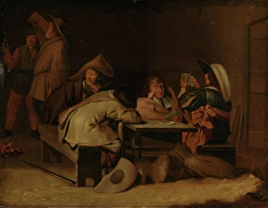Exhausted Prints: Soldiers in a Guardroom/an Inn, 1st half of 17th century. Creator: Unknown
