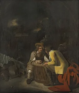 Dice Prints: Soldiers playing Dice, 1656. Creator: Michiel Sweerts