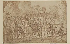 Sitting On Ground Prints: Soldiers Resting, between late 16th and early 17th century