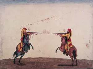 Indian Army Prints: Two soldiers of Skinner's Horse cavalry unit