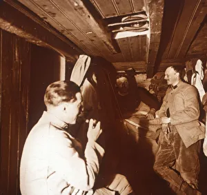Soldiers in trenches, Genicourt, northern France, c1914-c1918