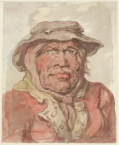 Sanguine Prints: A Soldier's Widow, 1815/1820. Creator: Thomas Rowlandson
