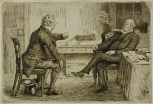 Legal System Prints: Solicitor and Client, 1870 / 91. Creator: Charles Samuel Keene