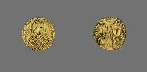 Coinage Collection: Solidus (Coin) of Constantine V and Leo IV, 751-775 (reigned 741-775). Creator: Unknown