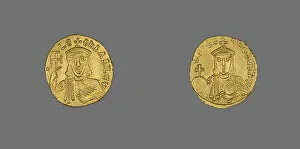 Byzantine Empire Collection: Solidus (Coin) of Leo V, 813-820. Creator: Unknown