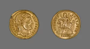 Solidus (Coin) Portraying Emperor Constantine I, Late 324-early 325 AD. Creator: Unknown