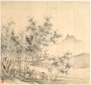 Active C Prints: A Solitary Crane in the Bamboo Grove, early 1600s. Creator: Tao Hong (Chinese, active c
