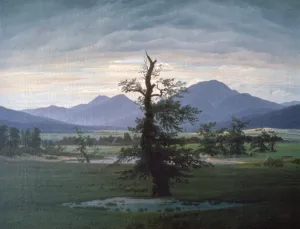 Ominous Prints: The Solitary Tree, 1823. Artist: Caspar David Friedrich
