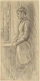 Lonely Prints: Solitude: Miss Vesta Rollinstall, 1878. Creator: Edwin Austin Abbey