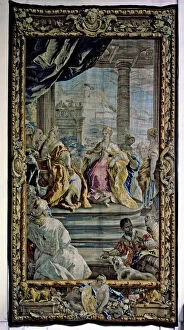Solomon Collection: Solomon and the queen of Sheba, tapestry made ??by the Royal Tapestry Factory