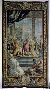 Royal Palace Prints: Solomon and the queen of Sheba, tapestry made ??by the Royal Tapestry Factory