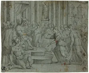 Lead White Prints: Solomon Receiving the Queen of Sheba, n.d. Creator: Bernardo Castello