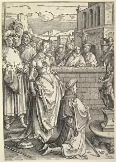Solomon Collection: Solomon Worshiping an Idol, ca. 1514. Creator: Lucas van Leyden