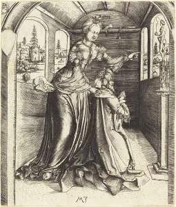 Idols Prints: Solomon Worshipping False Gods, 1501. Creator: Master MZ