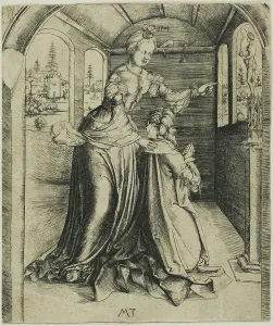 Chamber Prints: Solomon's Idolatry, 1501. Creator: Master MZ
