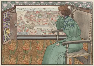Stevens Prints: Solveig, ca 1897. Creator: Stevens, Gustave Max (1871-1946)