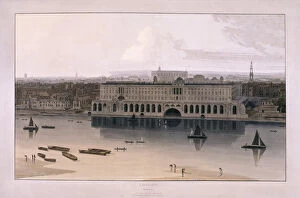 Chambers Gallery: Somerset House, London, 1804. Artist: William Daniell