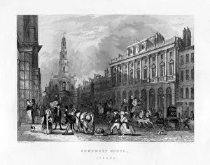Somerset House Prints: Somerset House, the Strand, London, 19th century. Artist: WE Albutt