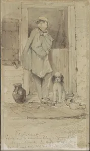 Dutch Door Prints: Son Felix by the half-door of the Snepenschrik summer house