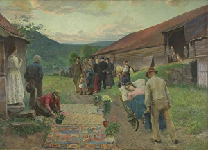 Wheelbarrow Prints: The Son of Man, 1891. Creator: Christian Skredsvig