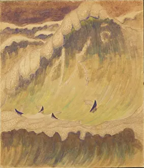 Tempera On Paper Prints: Sonata No. 5 (Sonata of the Sea)