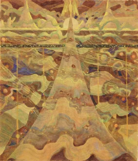 Tempera On Paper Prints: Sonata No. 6 (Sonata of the Stars)