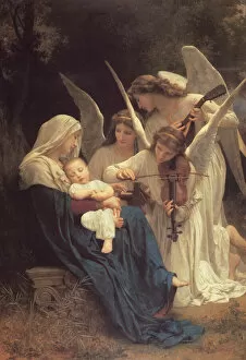 Virgin And Child Collection: Song of the Angels, 1881. Artist: Bouguereau, William-Adolphe (1825-1905)