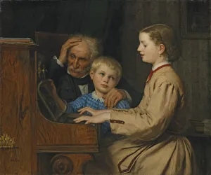 Song of the Homeland, 1874. Artist: Anker, Albert (1831-1910) Song of the Homeland, 1874. Artist: Anker, Albert (1831-1910)