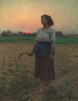 Sound Gallery: The Song of the Lark, 1884. Creator: Jules Breton