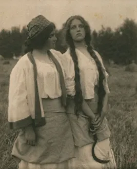 Photo Secession Prints: The song of the meadowlark, c1900. Creator: Mathilde Weil