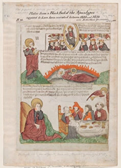 Song of Praise in Heaven over the Fall of the Whore of Babylon; The Wedding of the La... 1440-1450. Creator: Anon