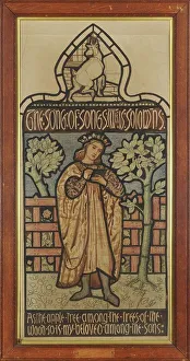 The Song of Solomon - As the Apple Tree among the Trees of the wood, 1862-3. Creator: Sir Edward Coley Burne-Jones