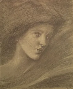The Song of Solomon - study of a zephyr for Sponsa de Libano, 1891. Creator: Frederick Hollyer
