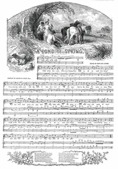 Lyrics Prints: A Song of Spring, 1850. Creator: Edmund Evans