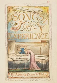Mourner Collection: Songs of Experience: Title page, ca. 1825. Creator: William Blake
