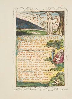 Songs Of Innocence And Of Experience Gallery: Songs of Innocence and of Experience: Holy Thursday, ca. 1825. Creator: William Blake
