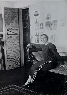 Sonia Delaunay in the Delaunays apartment, Boulevard Malesherbes, Paris, 1924