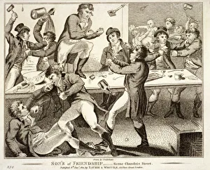 Isaac Cruikshank Prints: Sons of Friendship-Scene Chandois Street, London, 1870