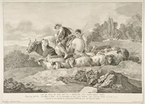 Pietro Prints: One of the Sons of Noah who Goes to Populate a Part of the Earth (Uno de figli di Noè