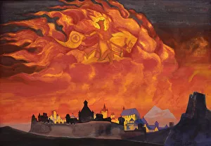 Roerich Prints: Sophia - the Wisdom of the Almighty (Santa Protectrix), 1932. Artist: Nicholas Roerich