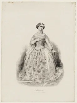 Geoffroy Prints: Sophie Cruvelli (1826-1907) in Opera Les Vepres siciliennes by Giuseppe Verdi, 1855