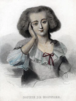 Sophie de Monnier, 19th century.Artist: Ferdinand
