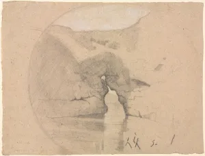 Sorrente, Bains de la Reine Jeanne. Creator: Henri Joseph Harpignies (French, 1819-1916) Sorrente, Bains de la Reine Jeanne. Creator: Henri Joseph Harpignies (French, 1819-1916)