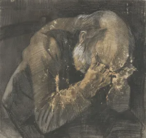 Kröller Müller Museum Prints: Sorrowful old man, 1882. Creator: Gogh; Vincent; van (1853-1890)