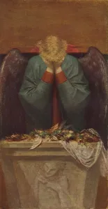 Loss Prints: The Sorrowing Angel, c1837-1903, (1903). Artist: George Frederick Watts