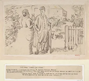 Keene Charles Samuel Prints: She was Sorry She Spoke, 1870-1891. Creator: Charles Samuel Keene