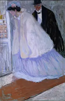 Evening Wear Prints: Sortie du Theatre, 1905. Creator: Charles Dufresne