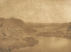 First Cataract Prints: Sortie de la premiere Cataracte (cote S. E. ), 1849-50