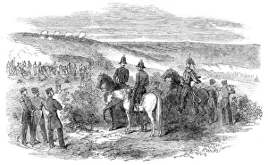 Disputed Territory Prints: Sortie of the Russians from Sebastopol - General Sir De Lacy Evans and staff